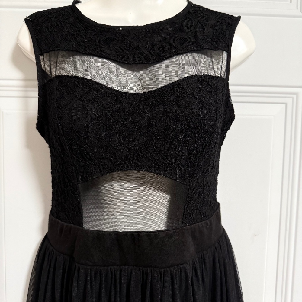 Mystic Dress Sheer High Tech Mesh Lace HOCO Witchy